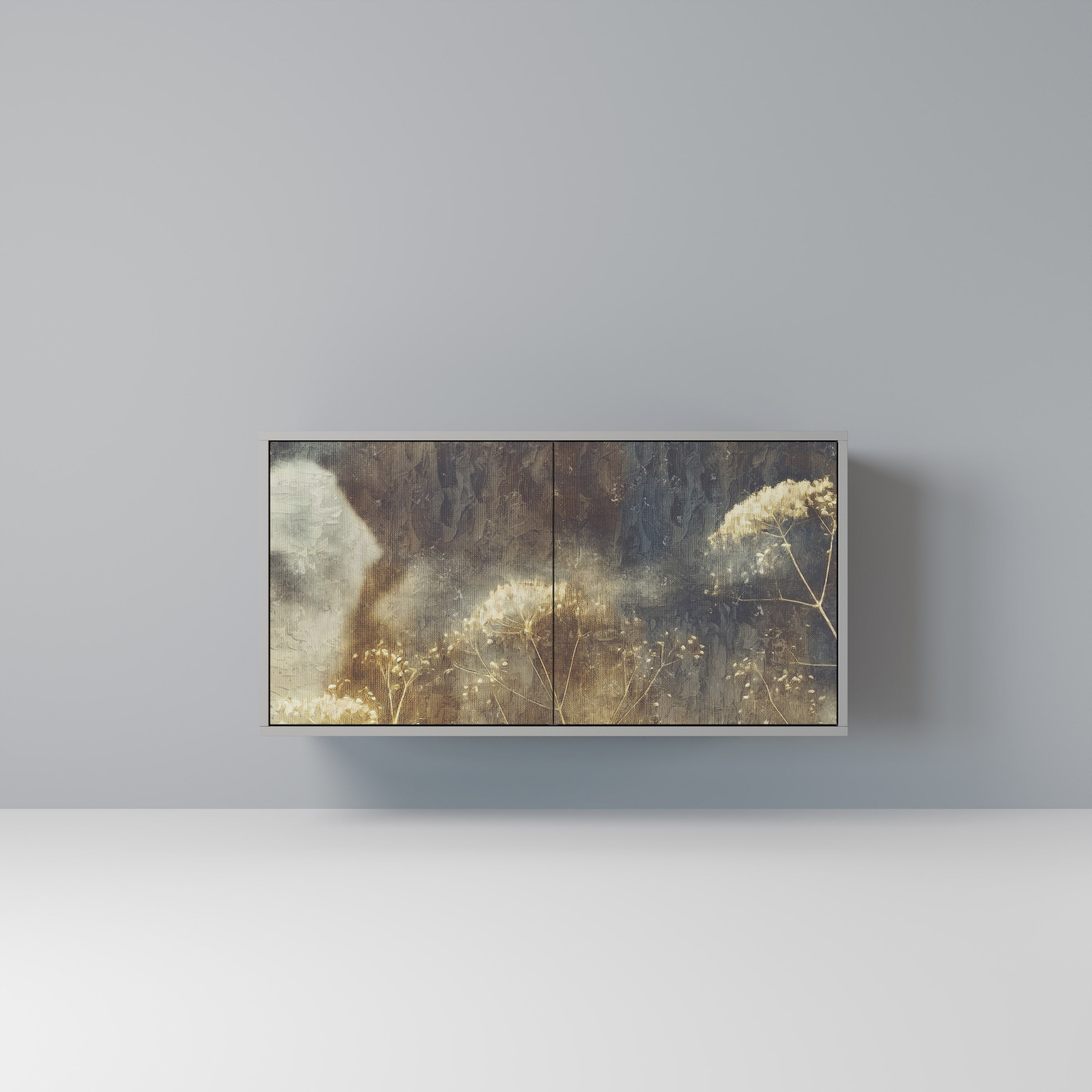 GENTLE POWER Sideboard mit 2 Türen in Grau