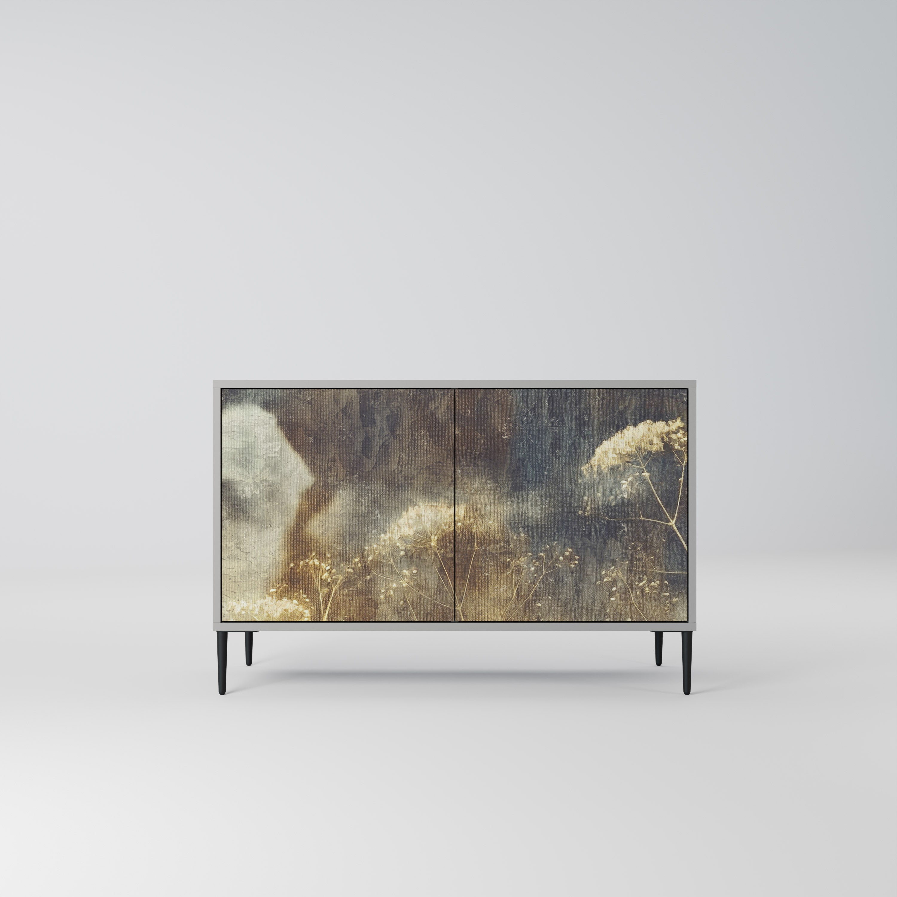 GENTLE POWER Sideboard mit 2 Türen in Grau