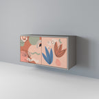 PASTEL DESTINY Sideboard mit 2 Türen in Grau