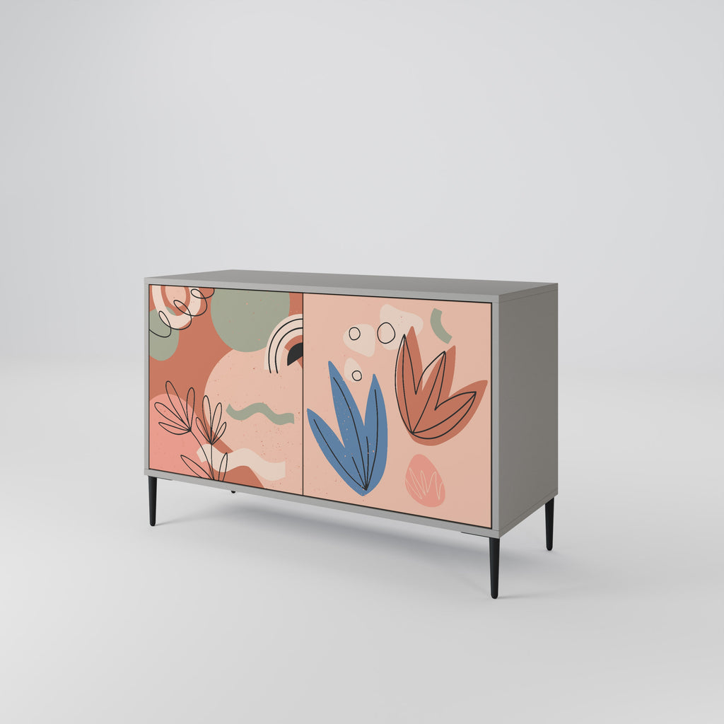 PASTEL DESTINY Sideboard mit 2 Türen in Grau