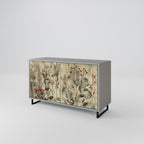 HERBAL GRACE 2-Door Sideboard in Grey Finish