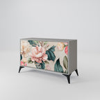 FLORAL GRACE Sideboard mit 2 Türen in Grau