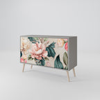 FLORAL GRACE Sideboard mit 2 Türen in Grau