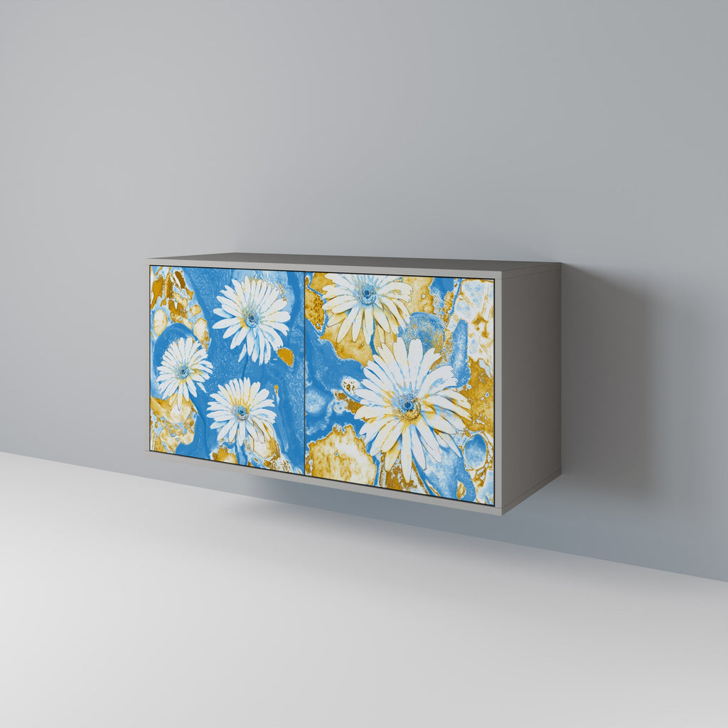 DAISY LUXE 2-Door Sideboard in Grey Finish