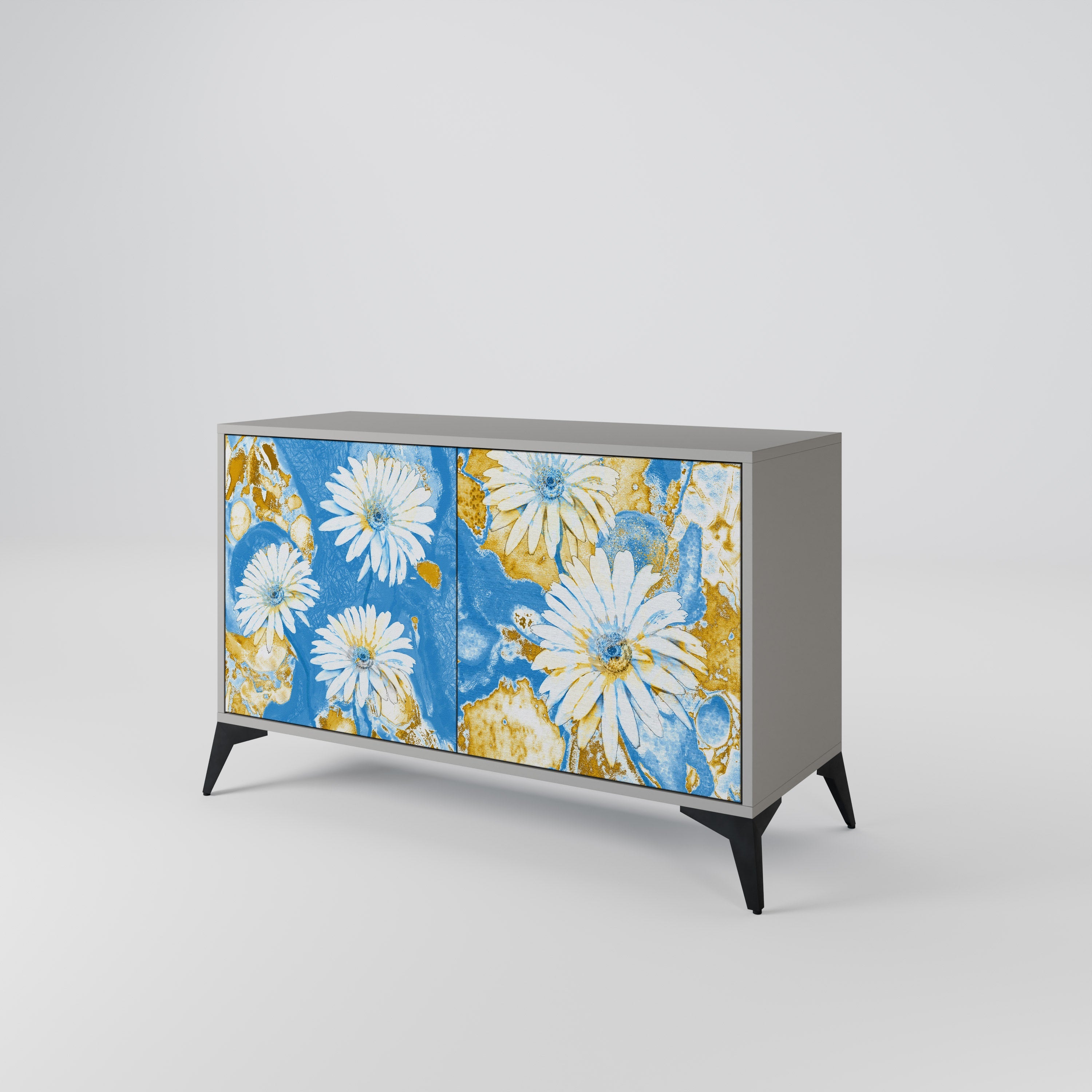 DAISY LUXE Sideboard mit 2 Türen in Grau