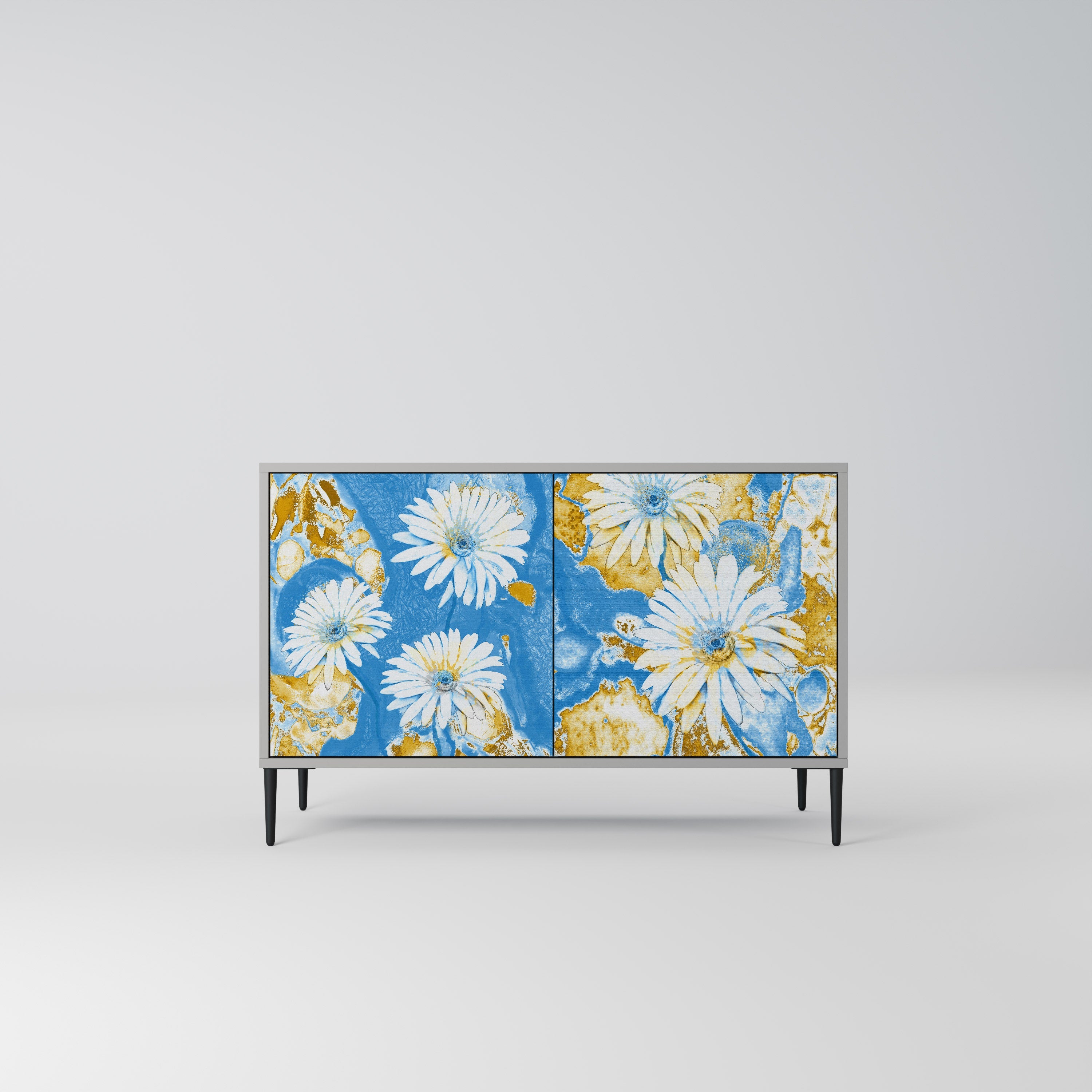 DAISY LUXE Sideboard mit 2 Türen in Grau