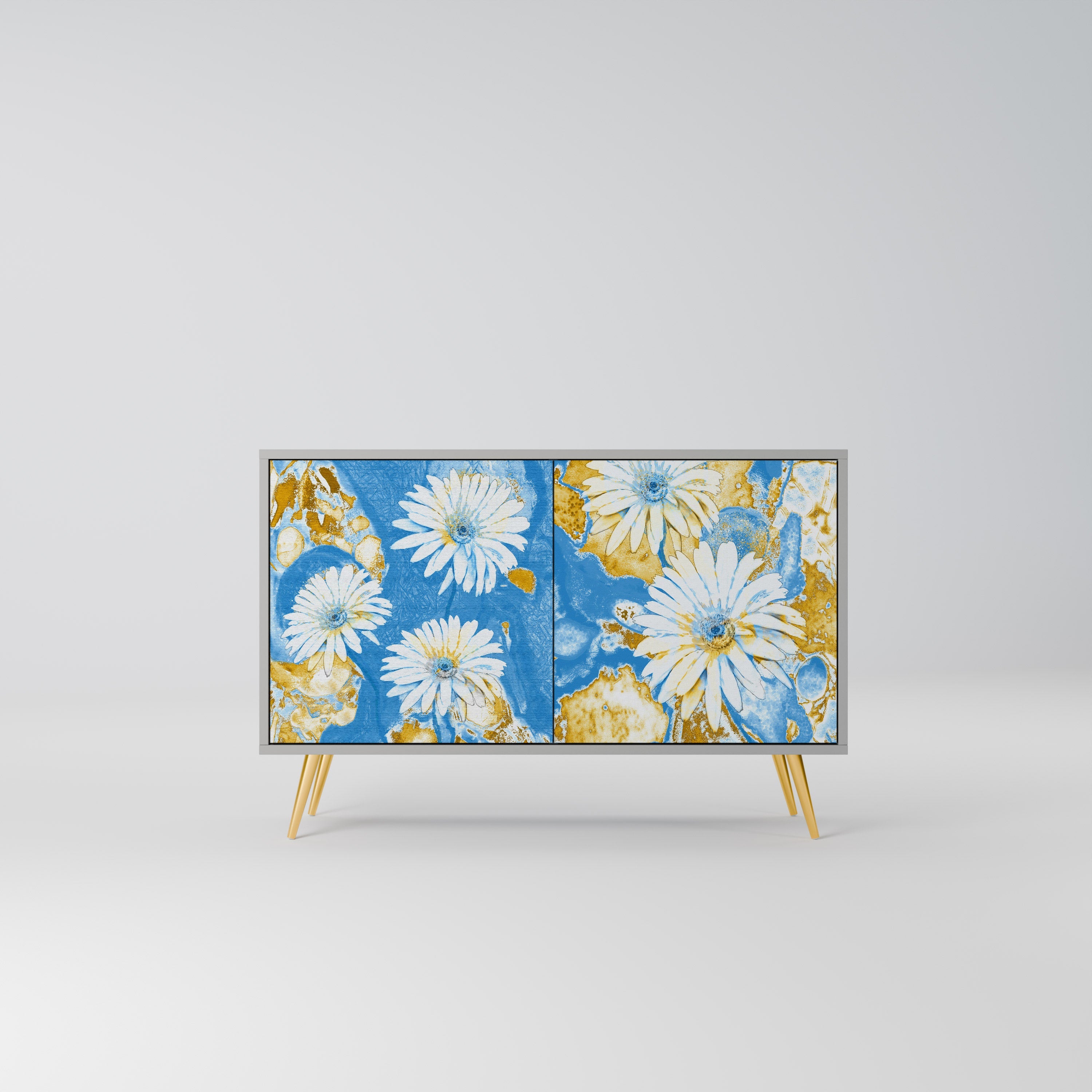 DAISY LUXE Sideboard mit 2 Türen in Grau