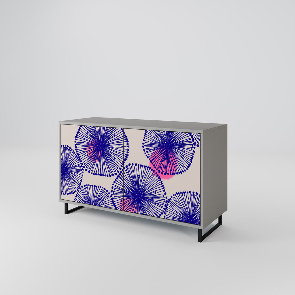 MAGIC NATURE 2-Door Sideboard in Grey Finish