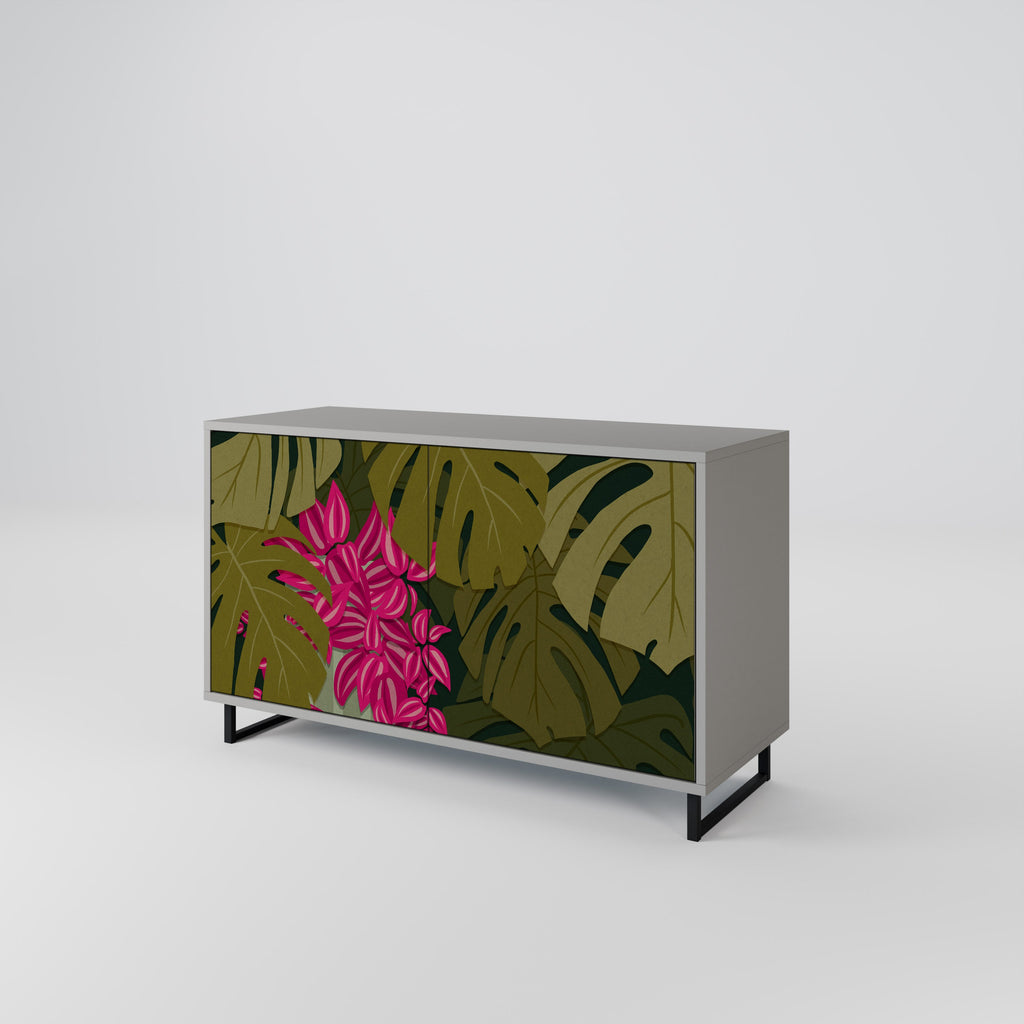 TROPICAL BEAUTY 2-Door Sideboard in Grey Finish
