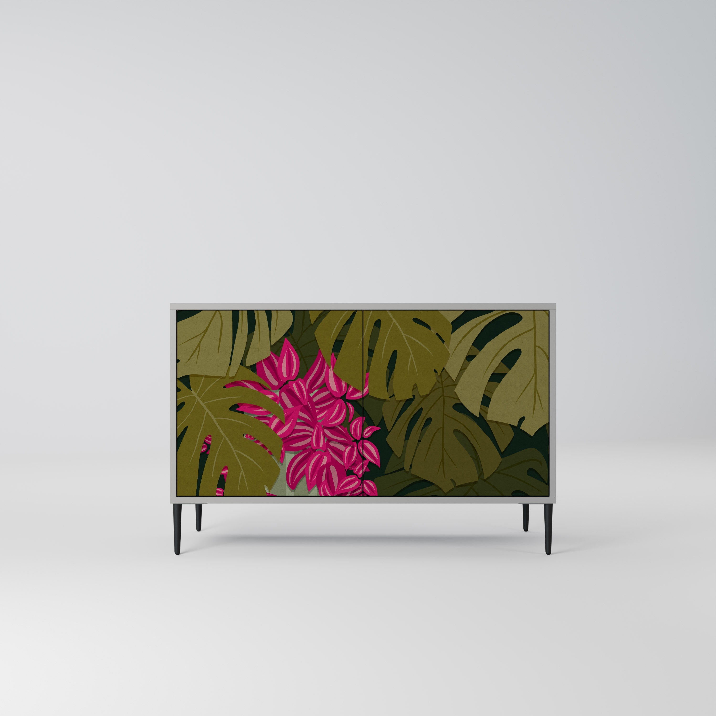 TROPICAL BEAUTY Sideboard mit 2 Türen in Grau