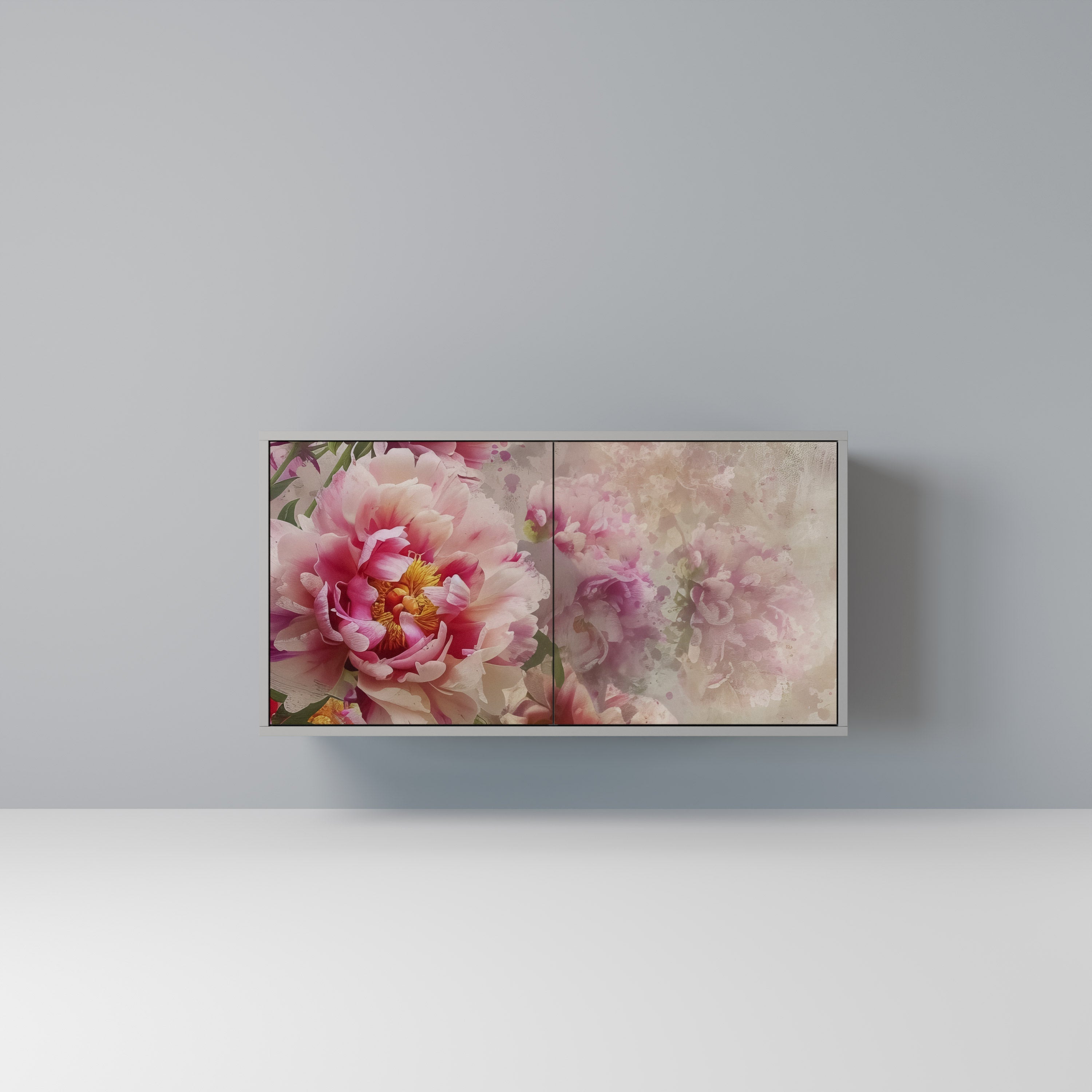 PEONY WHISPER Sideboard mit 2 Türen in Grau