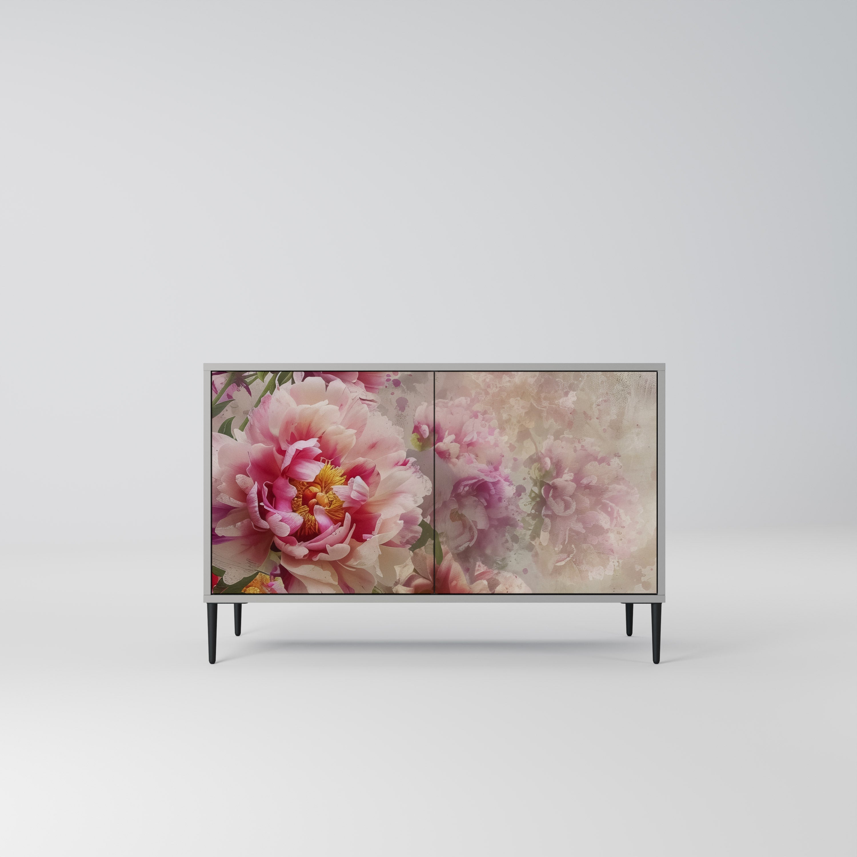 PEONY WHISPER Sideboard mit 2 Türen in Grau