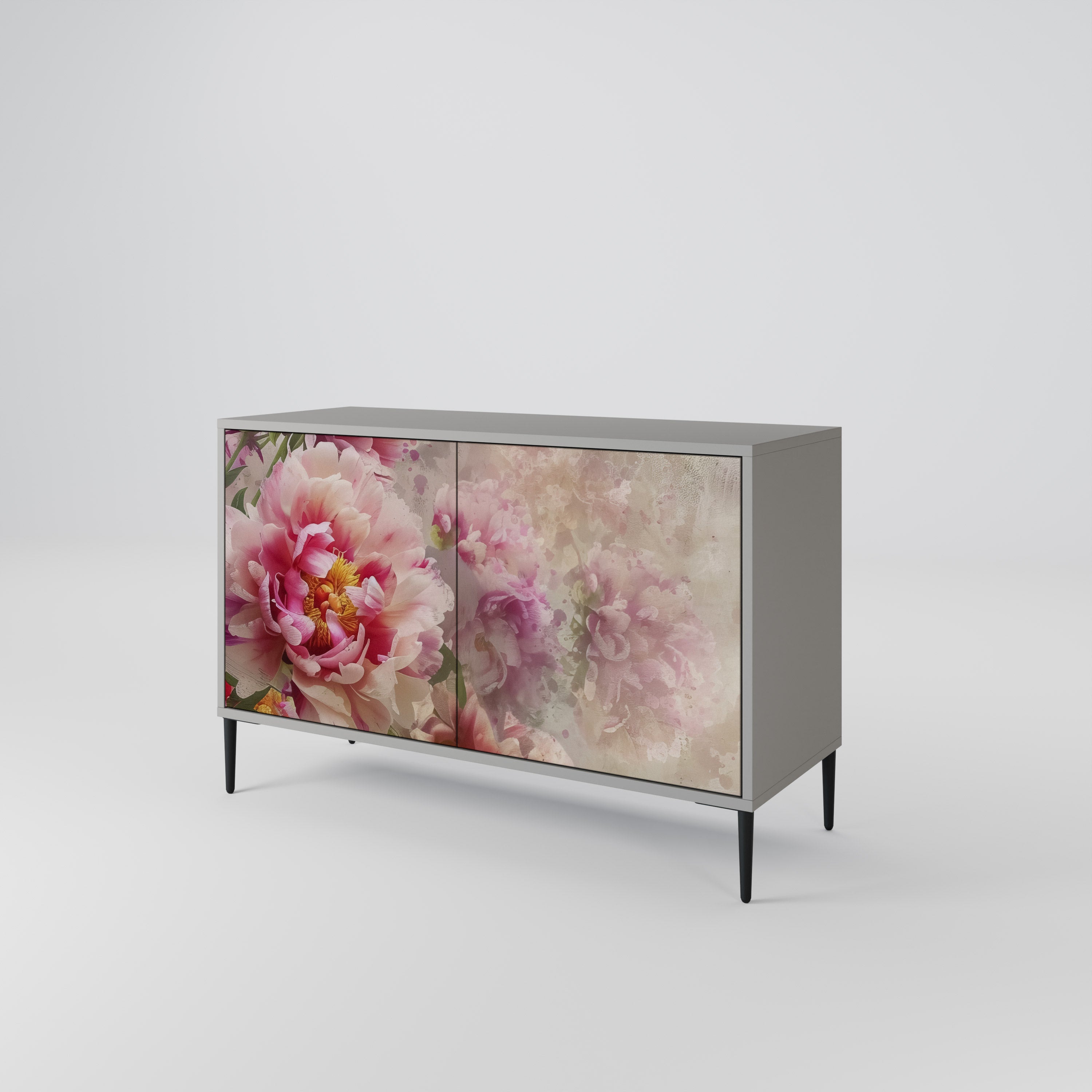 PEONY WHISPER Sideboard mit 2 Türen in Grau