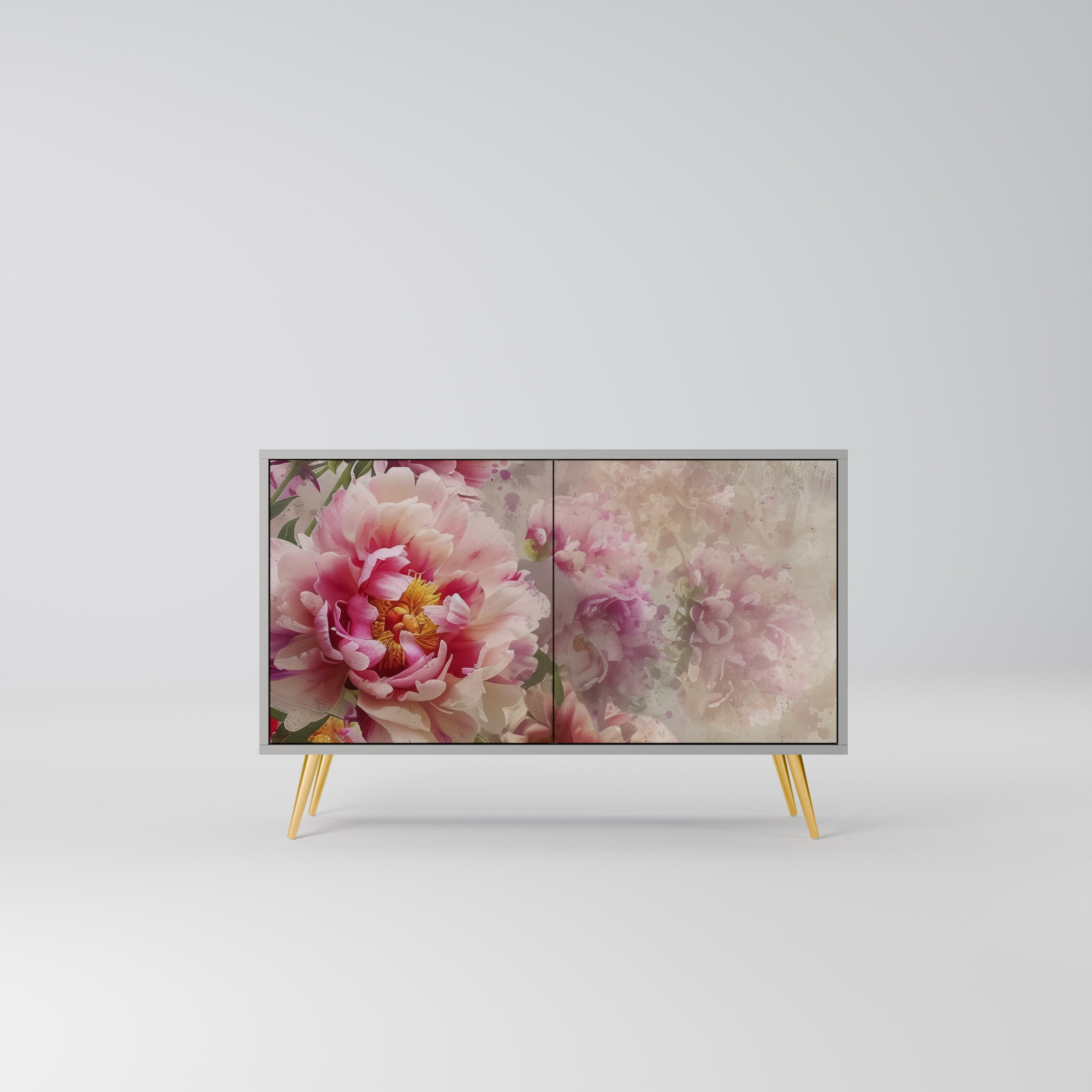 PEONY WHISPER Sideboard mit 2 Türen in Grau
