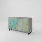 BLOOMING CHARM 2-Door Sideboard in Grey Finish
