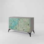BLOOMING CHARM 2-Door Sideboard in Grey Finish