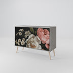 LUSH ELEGANCE 2-Door Sideboard in Grey Finish