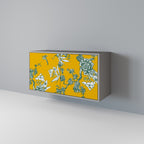 YELLOW CHINOISERIE Sideboard mit 2 Türen in Grau