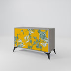YELLOW CHINOISERIE Sideboard mit 2 Türen in Grau