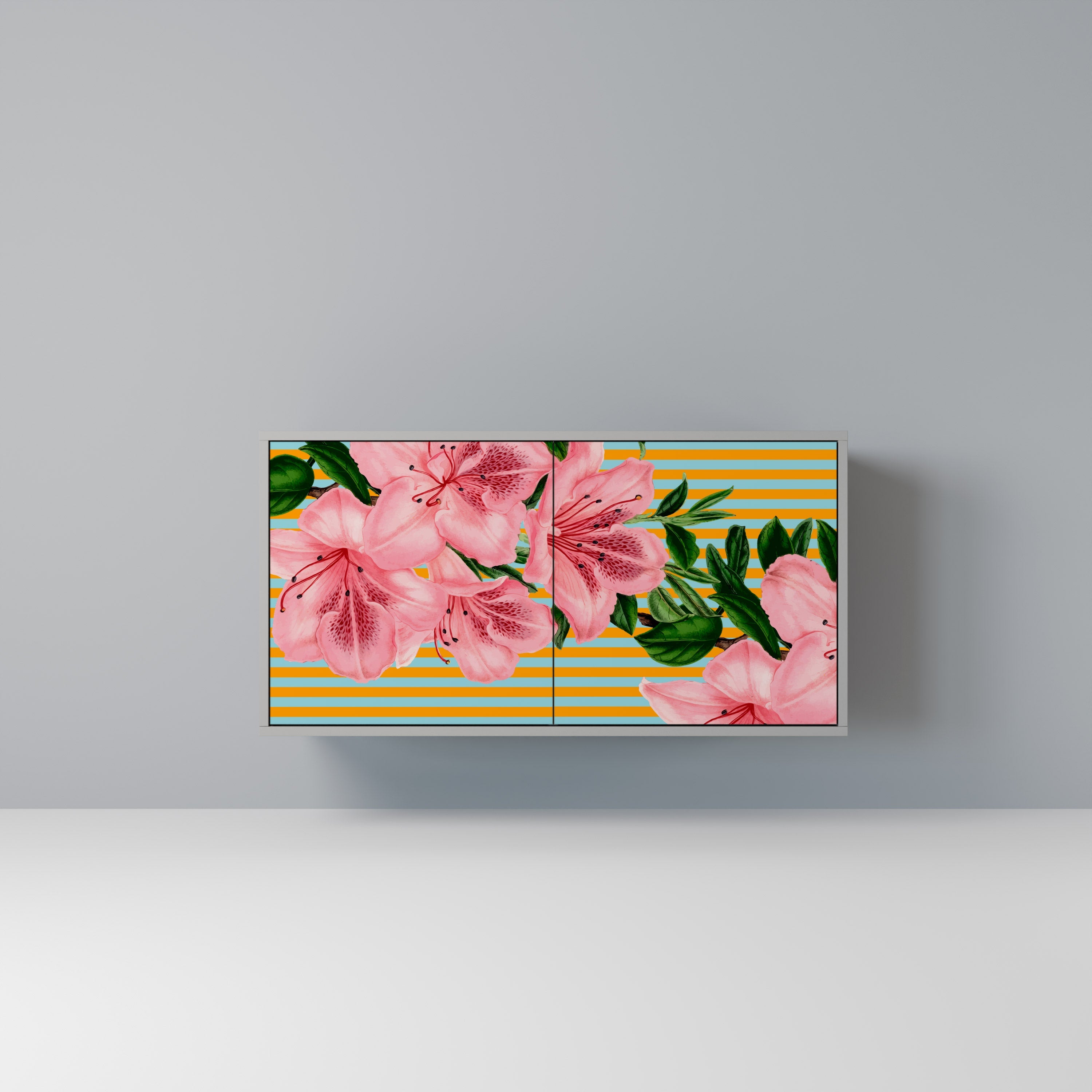 FRAGILE BEAUTY Sideboard mit 2 Türen in Grau