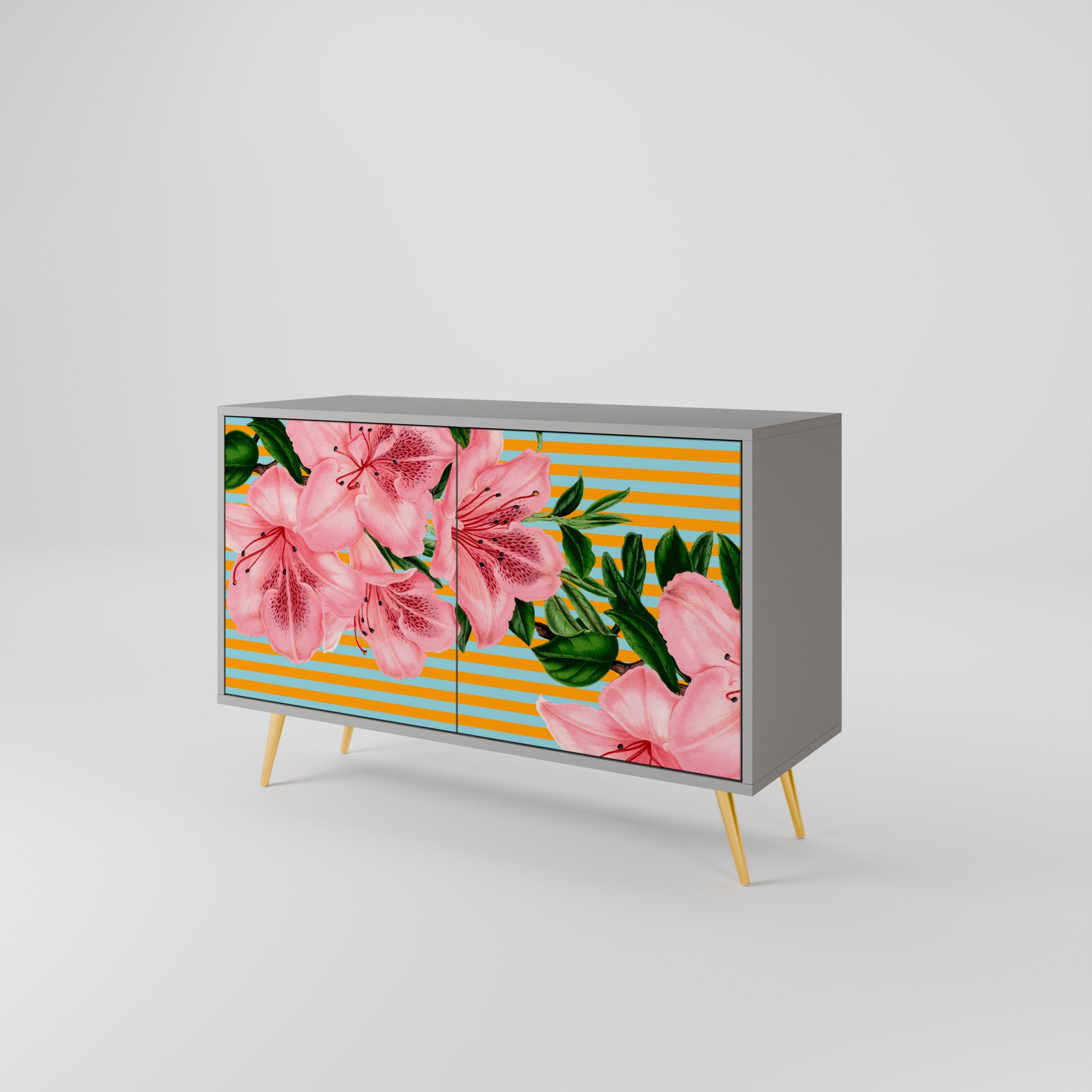 FRAGILE BEAUTY Sideboard mit 2 Türen in Grau
