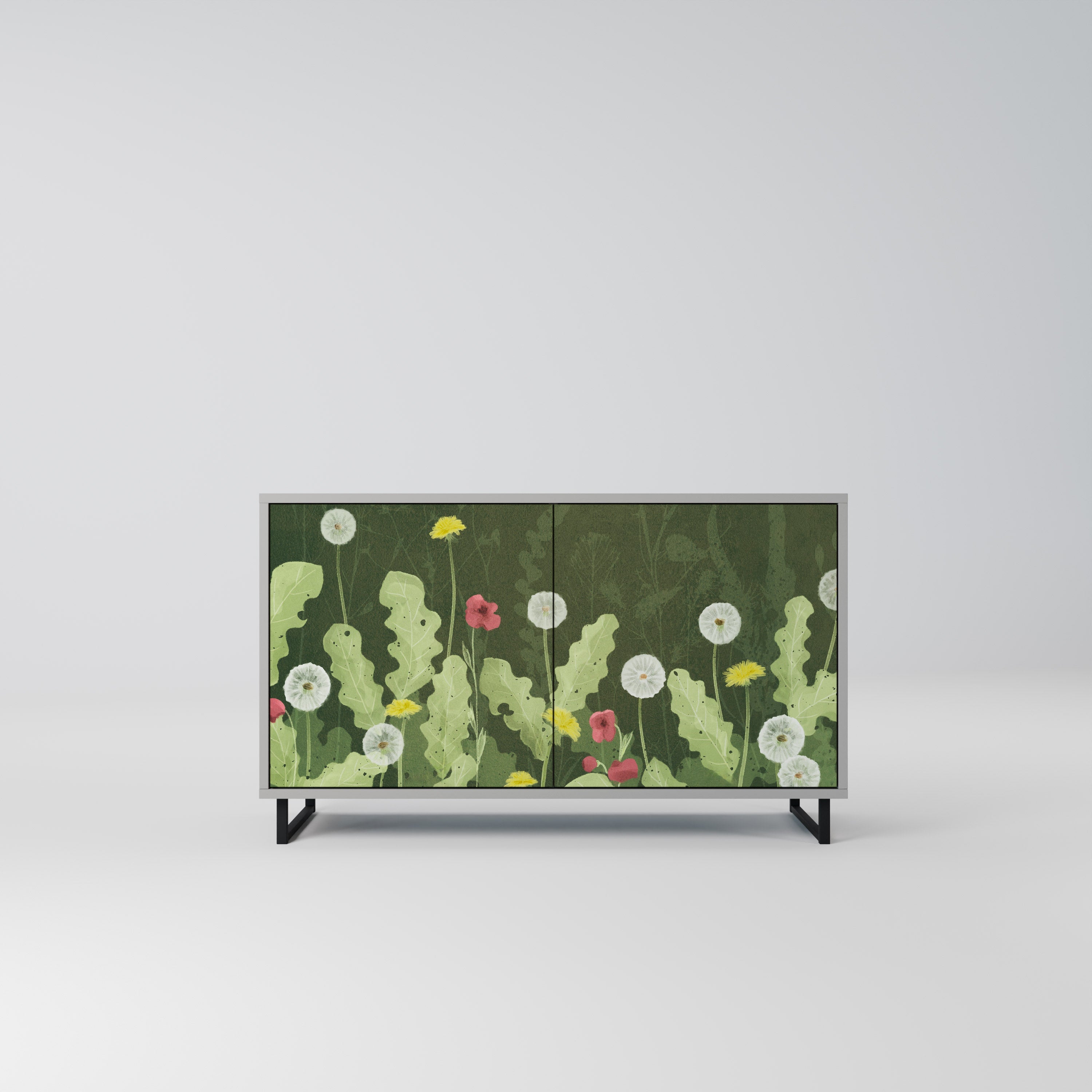DANDELION AMUSE Sideboard mit 2 Türen in Grau