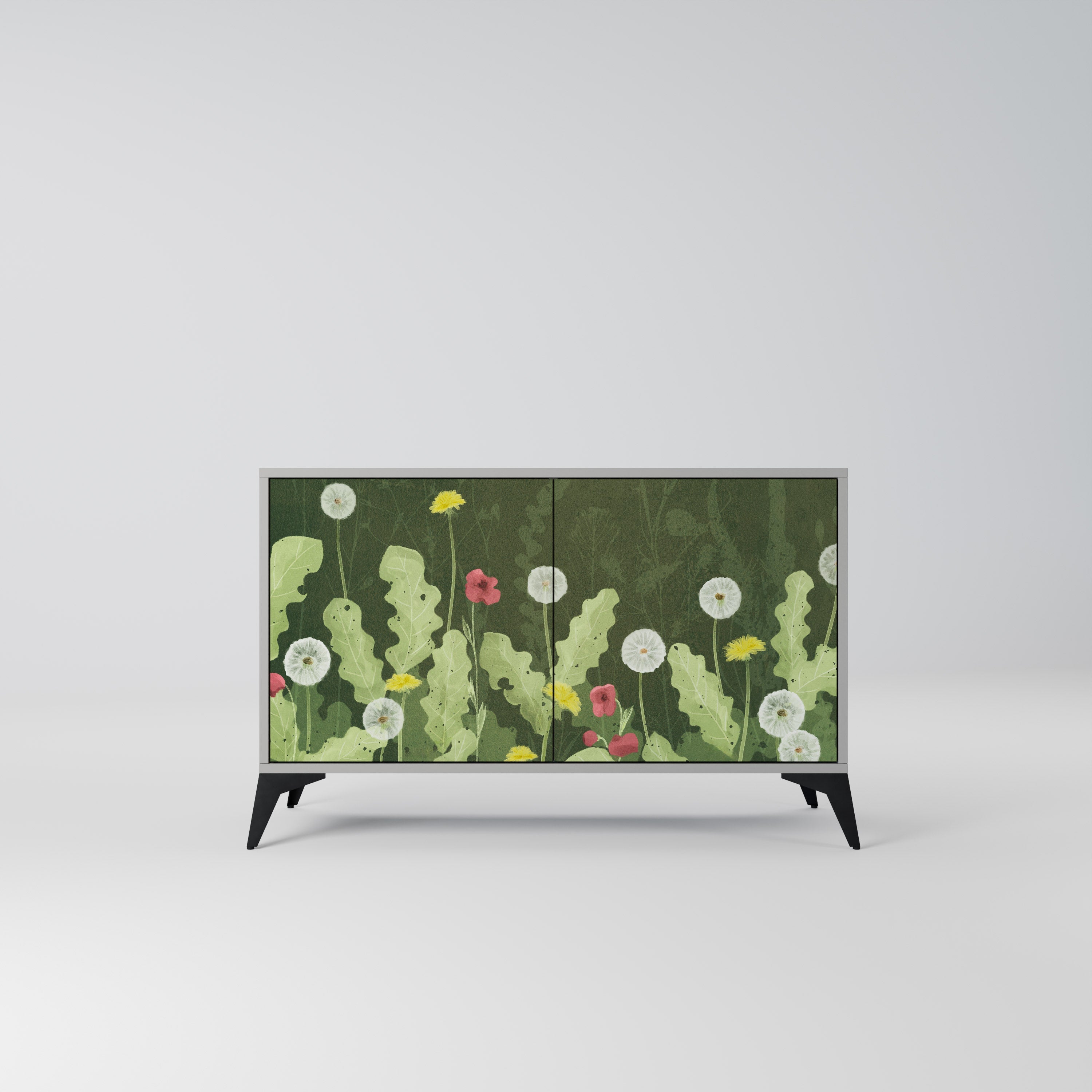 DANDELION AMUSE Sideboard mit 2 Türen in Grau