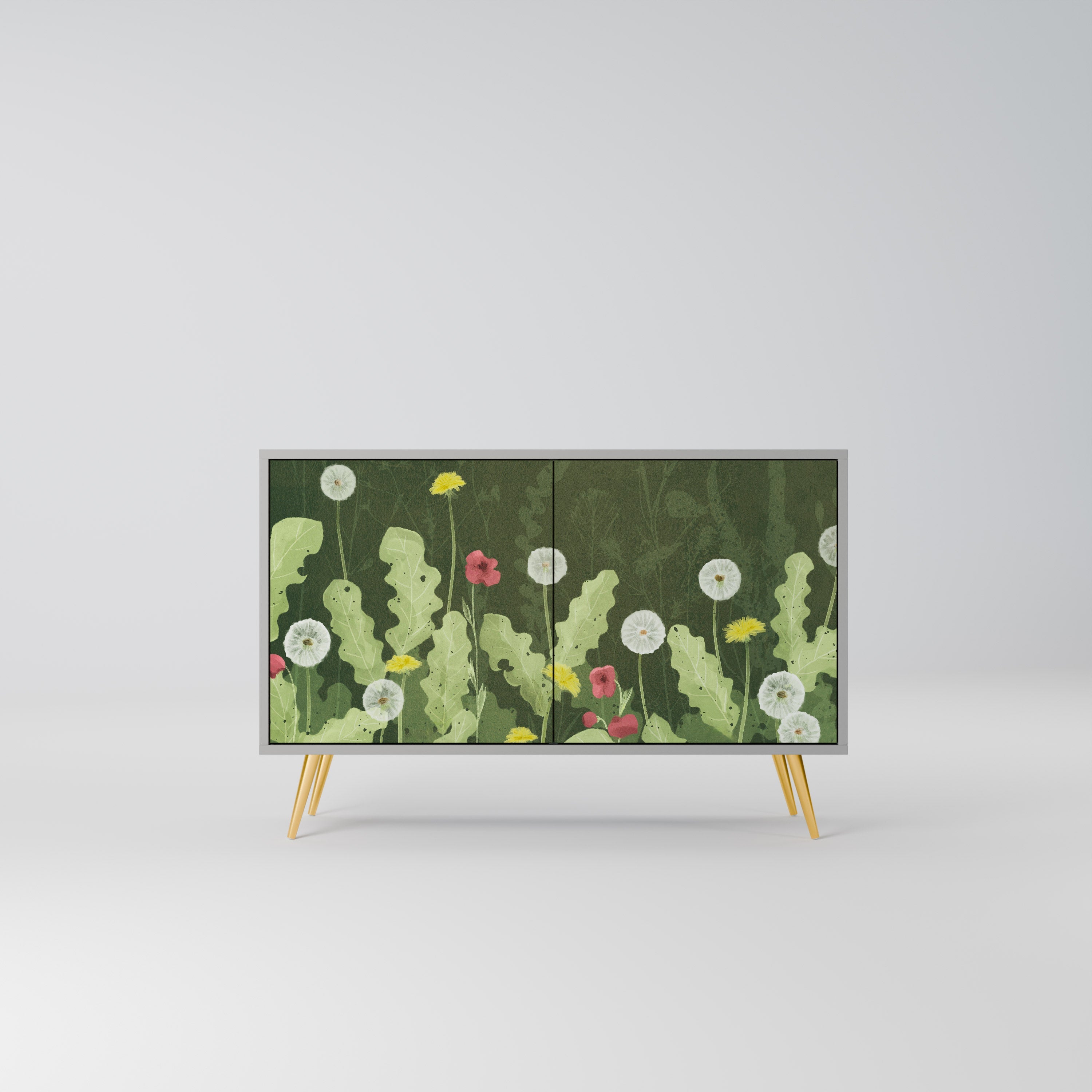 DANDELION AMUSE Sideboard mit 2 Türen in Grau