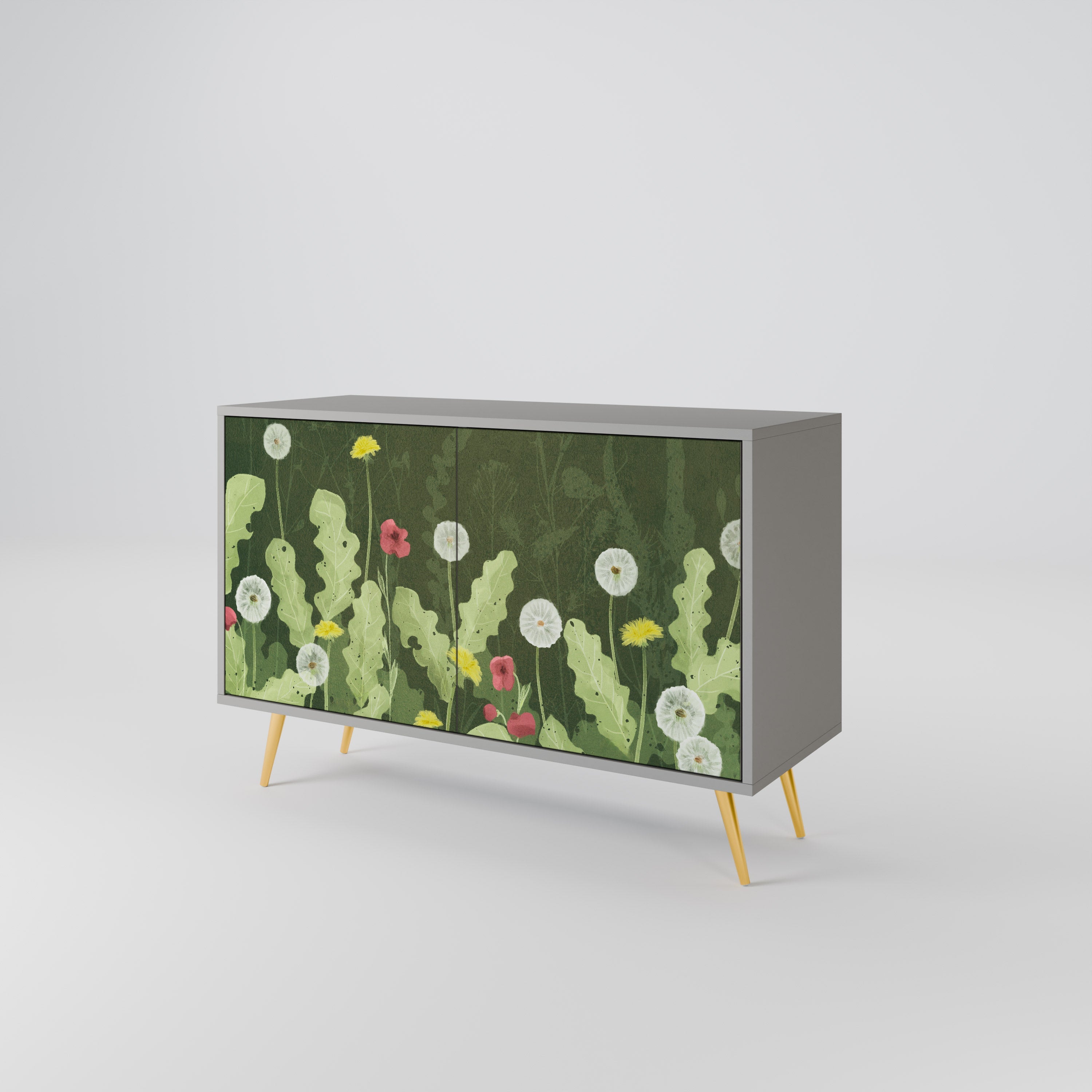DANDELION AMUSE Sideboard mit 2 Türen in Grau