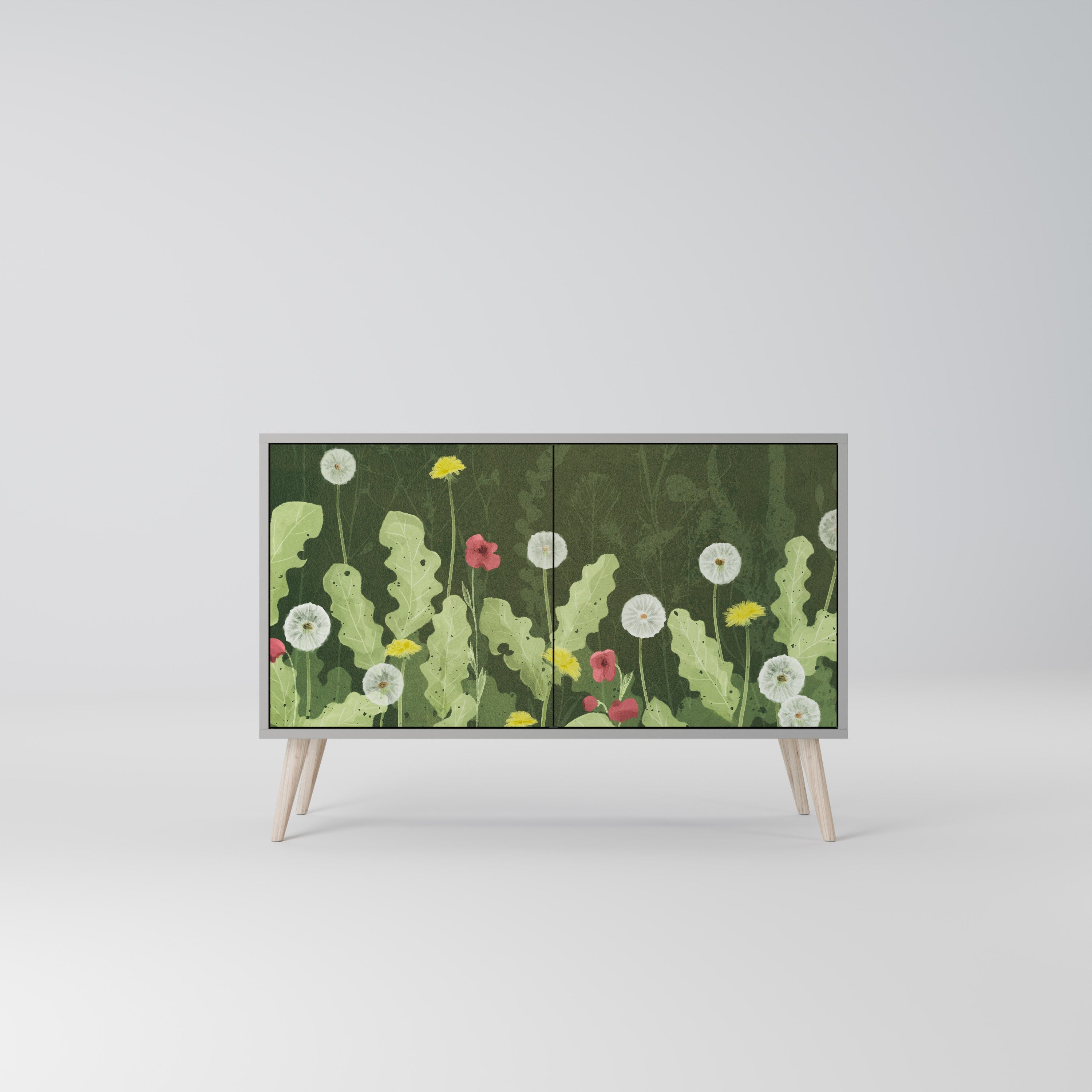 DANDELION AMUSE Sideboard mit 2 Türen in Grau
