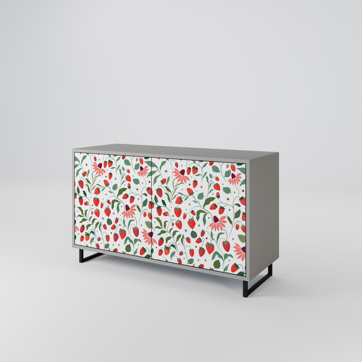 FLOWERS AND STRAWBERRIES 2-türiges Sideboard