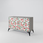 FLOWERS AND STRAWBERRIES Sideboard mit 2 Türen in Grau