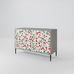 FLOWERS AND STRAWBERRIES Sideboard mit 2 Türen in Grau