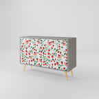 FLOWERS AND STRAWBERRIES Sideboard mit 2 Türen in Grau