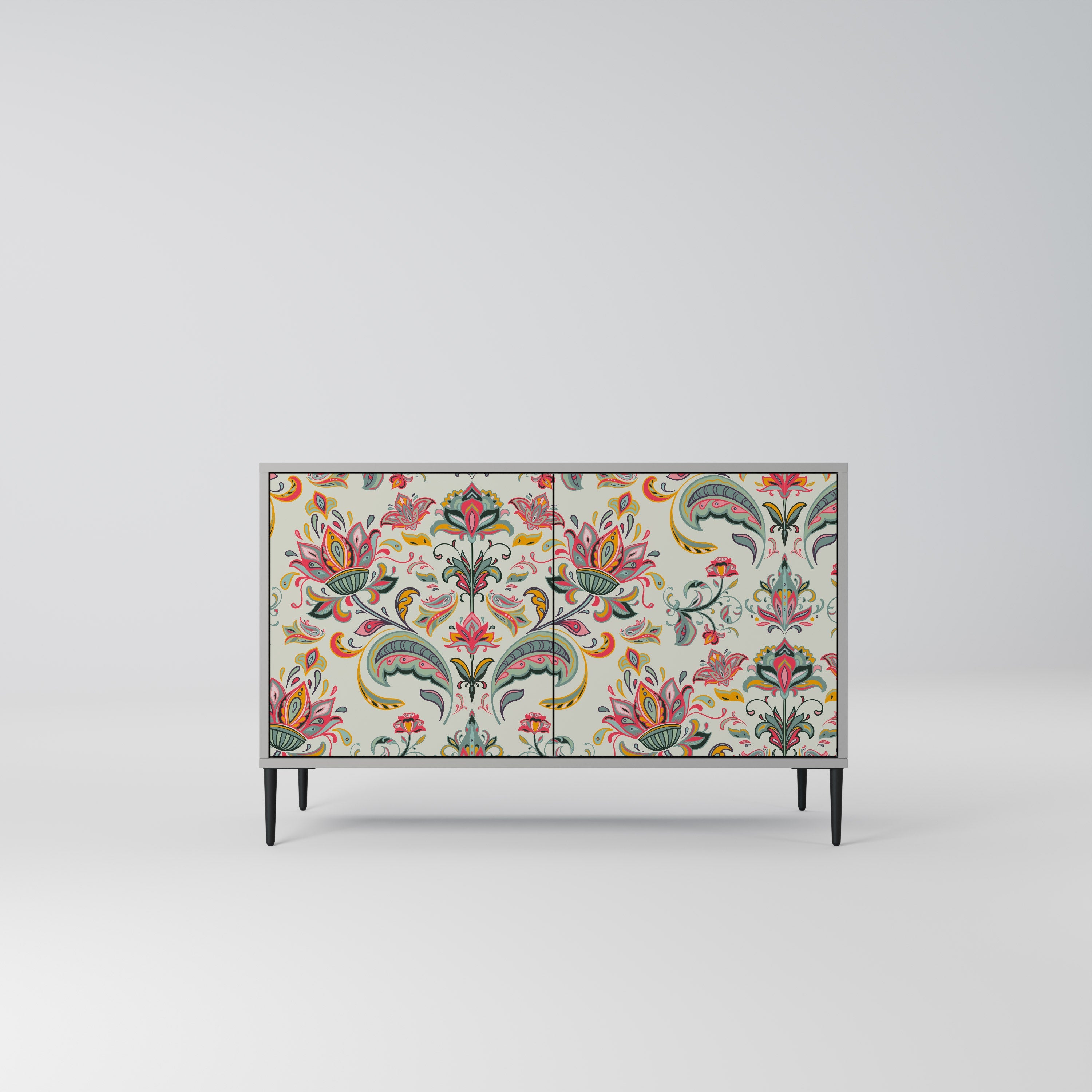 ORGANIC FOLKLORE Sideboard mit 2 Türen in Grau