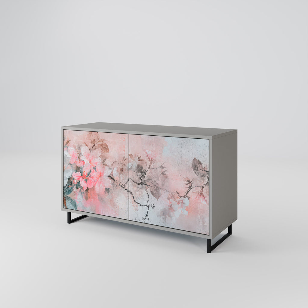 CHERRY BLOSSOM Sideboard mit 2 Türen in Grau