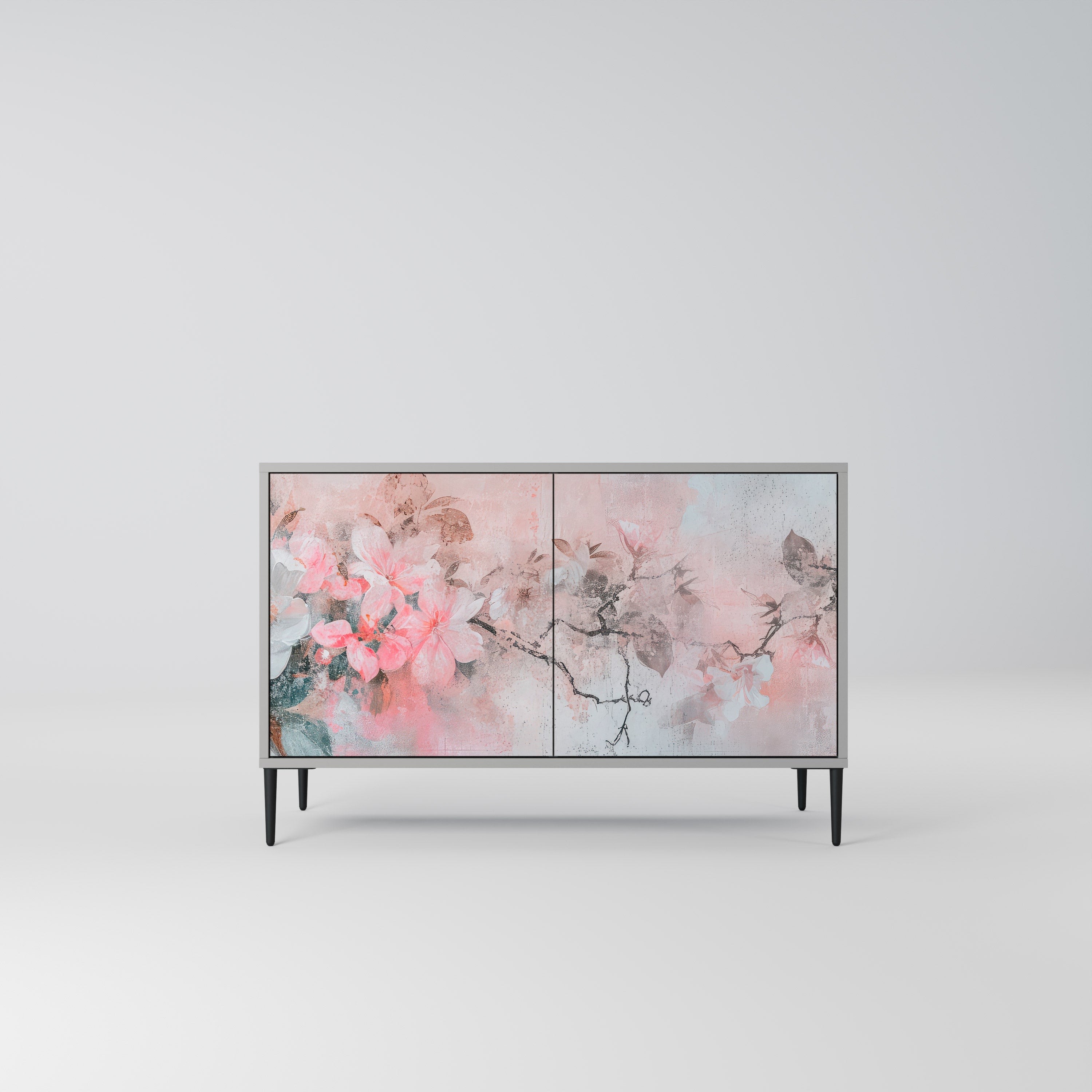 CHERRY BLOSSOM Sideboard mit 2 Türen in Grau
