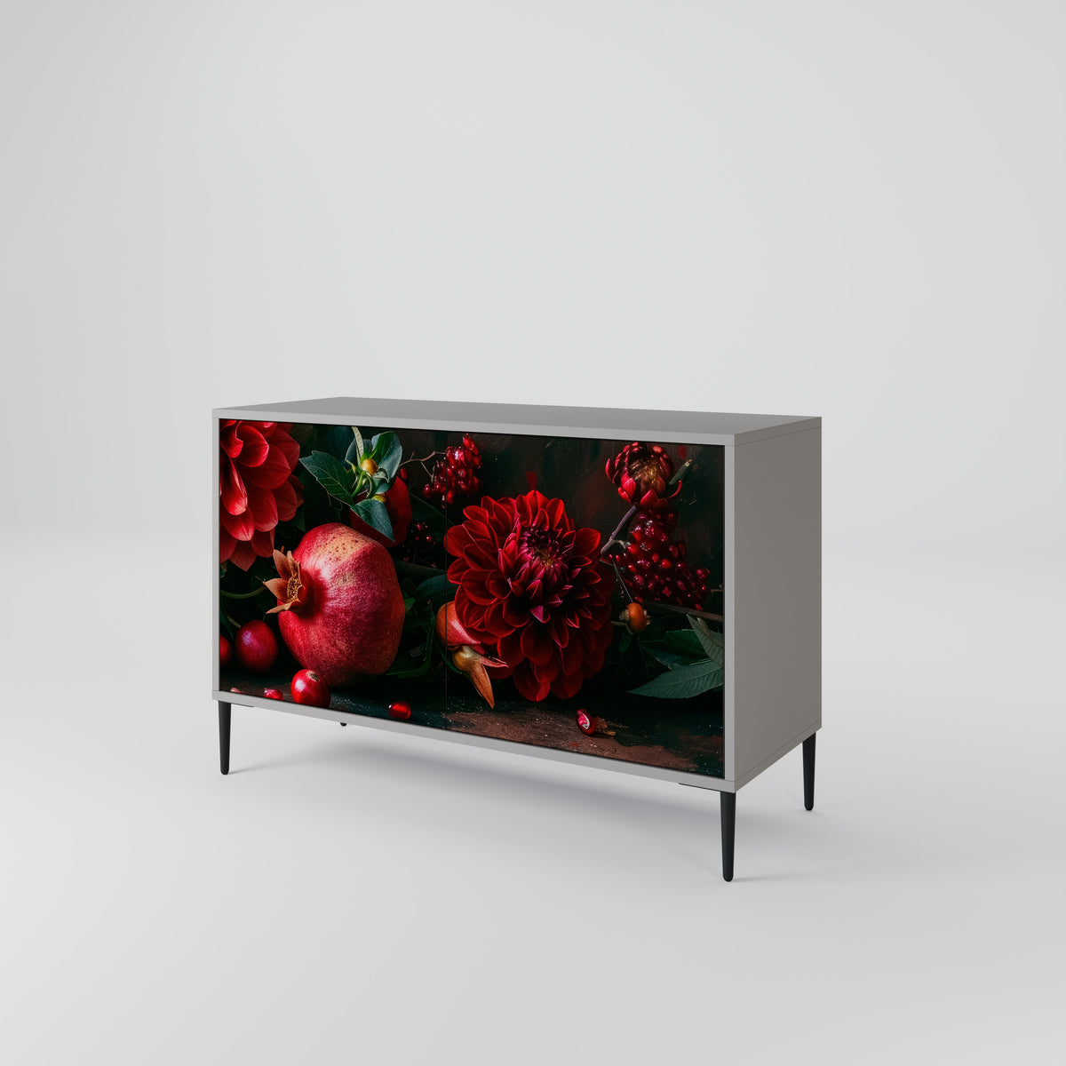 DAHLIAS AND POMEGRANATES 2-türiges Sideboard