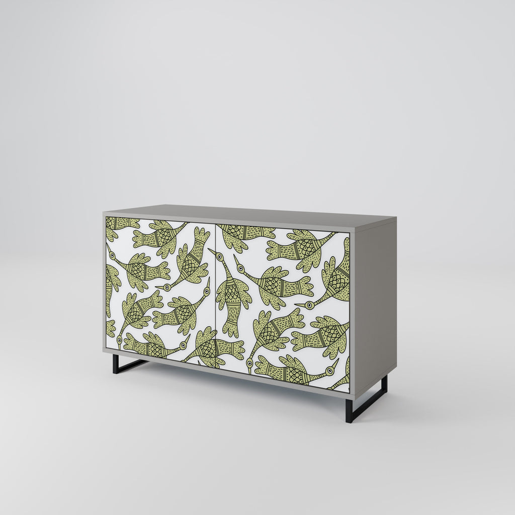 SEEDLING SONGBIRD 2-Door Sideboard in Grey Finish