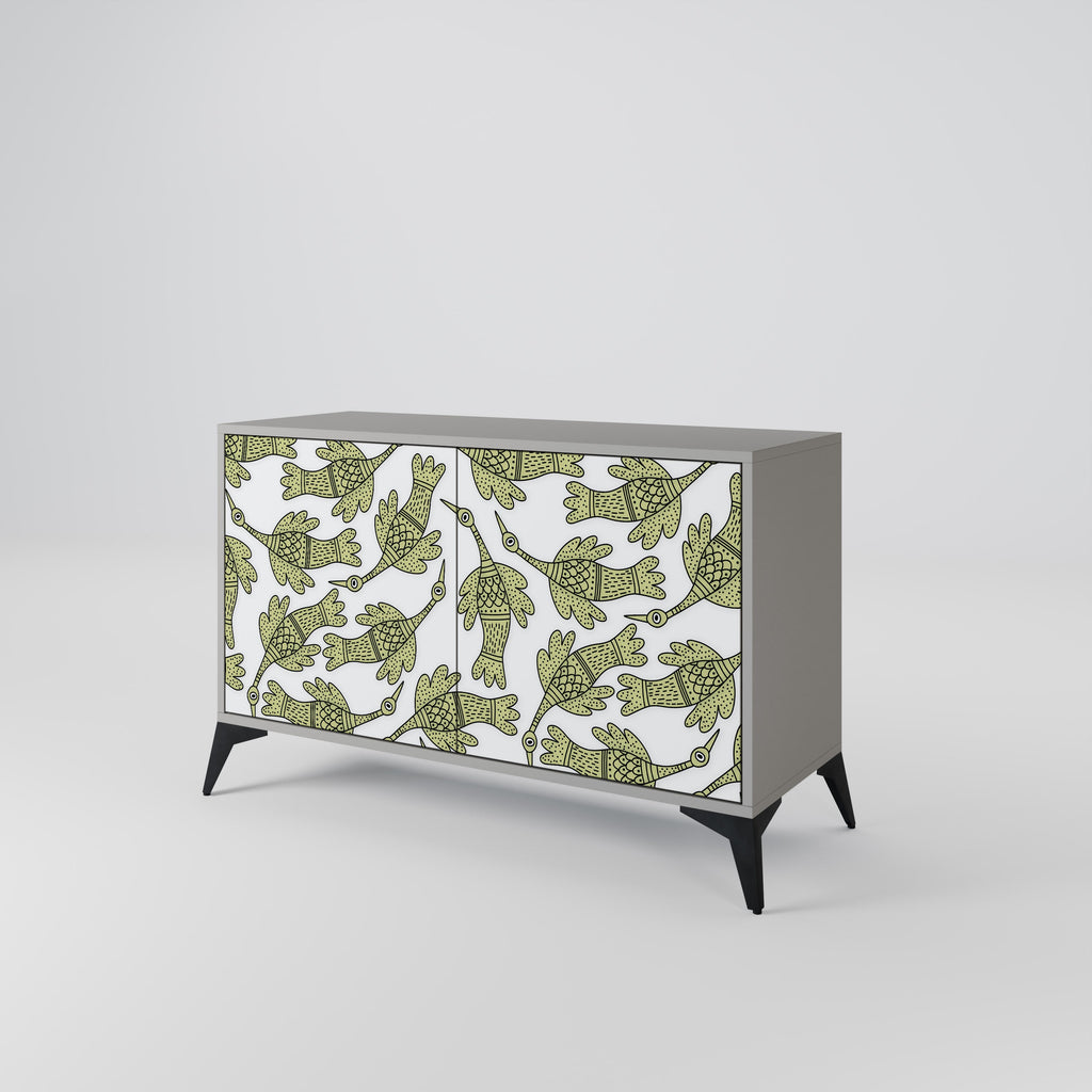 SEEDLING SONGBIRD 2-Door Sideboard in Grey Finish