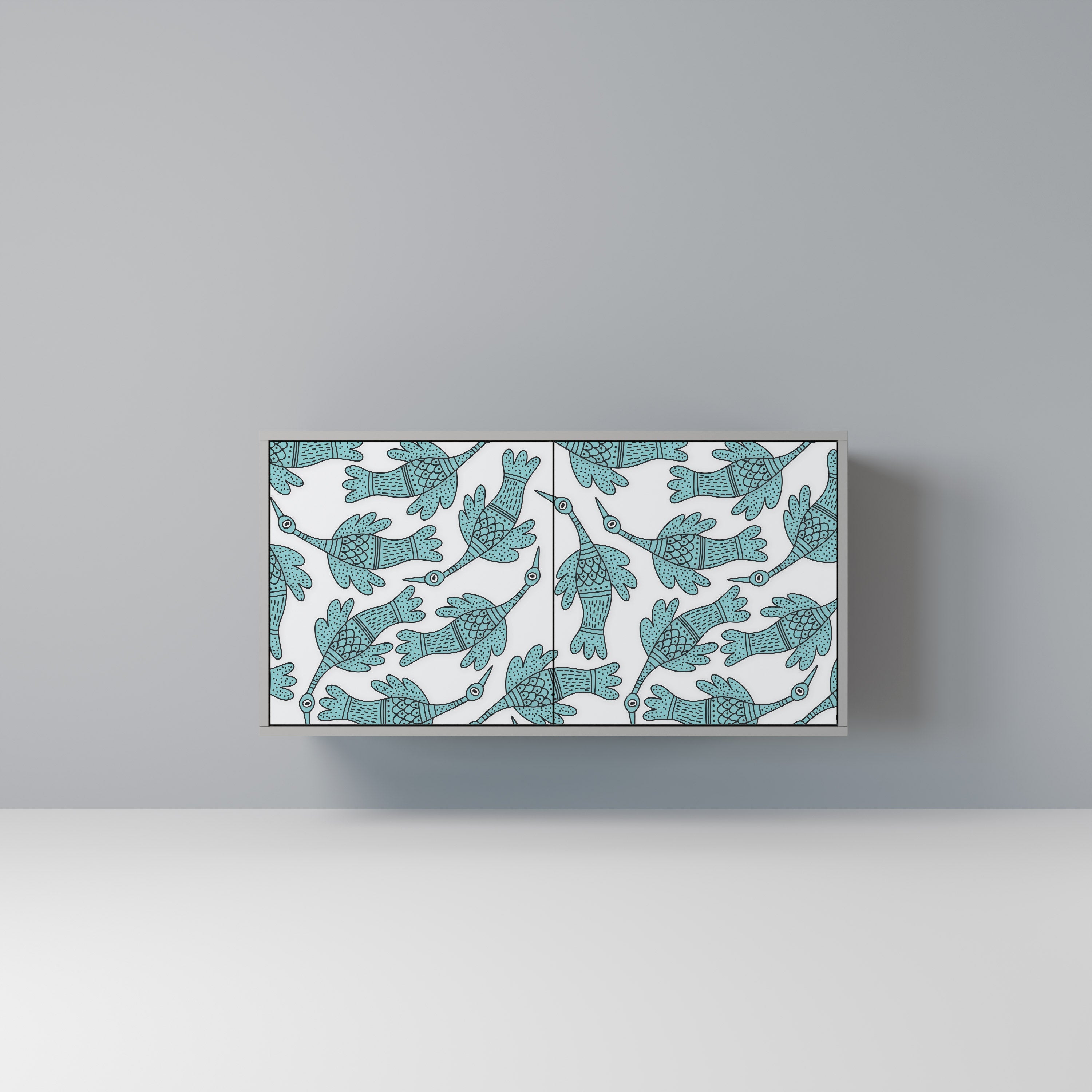 WATERSPOUT SONGIBIRD Sideboard mit 2 Türen in Grau