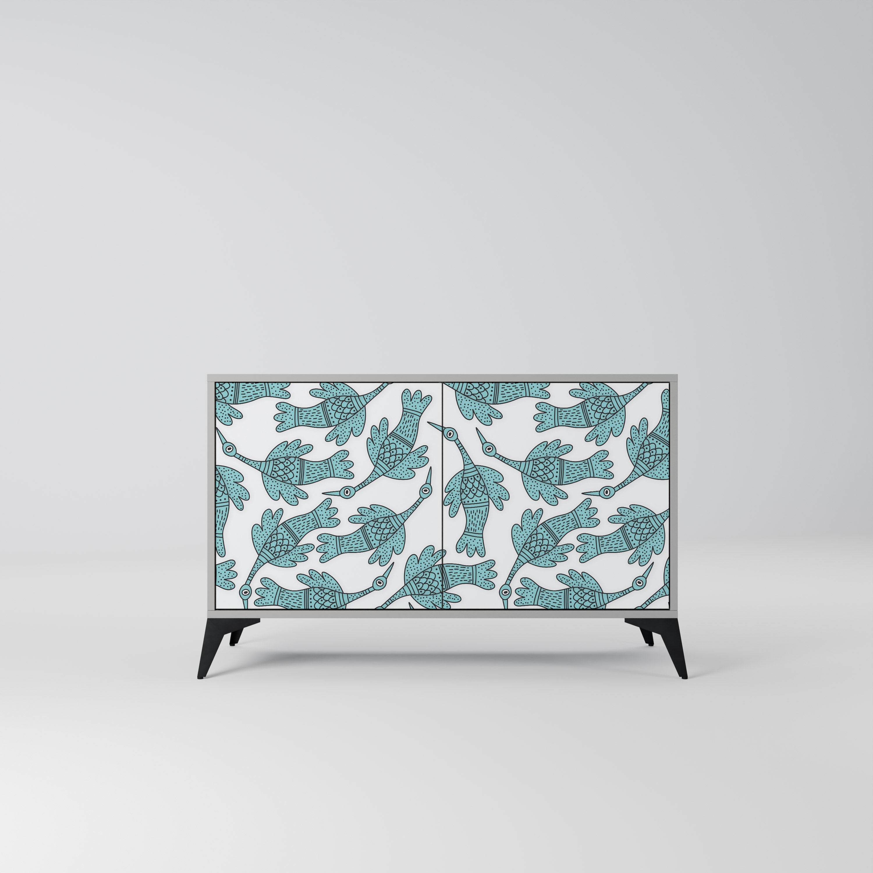 WATERSPOUT SONGIBIRD Sideboard mit 2 Türen in Grau