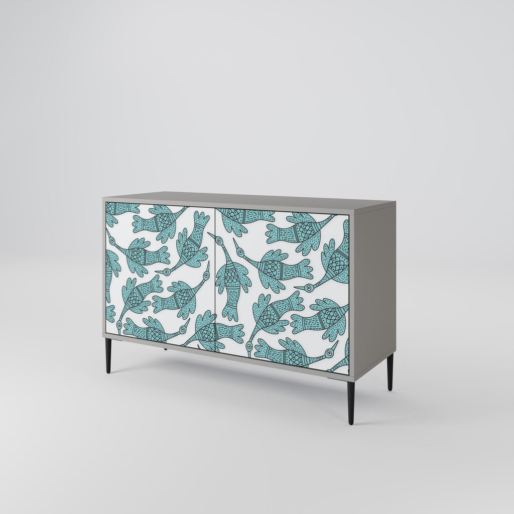 WATERSPOUT SONGIBIRD Sideboard mit 2 Türen in Grau
