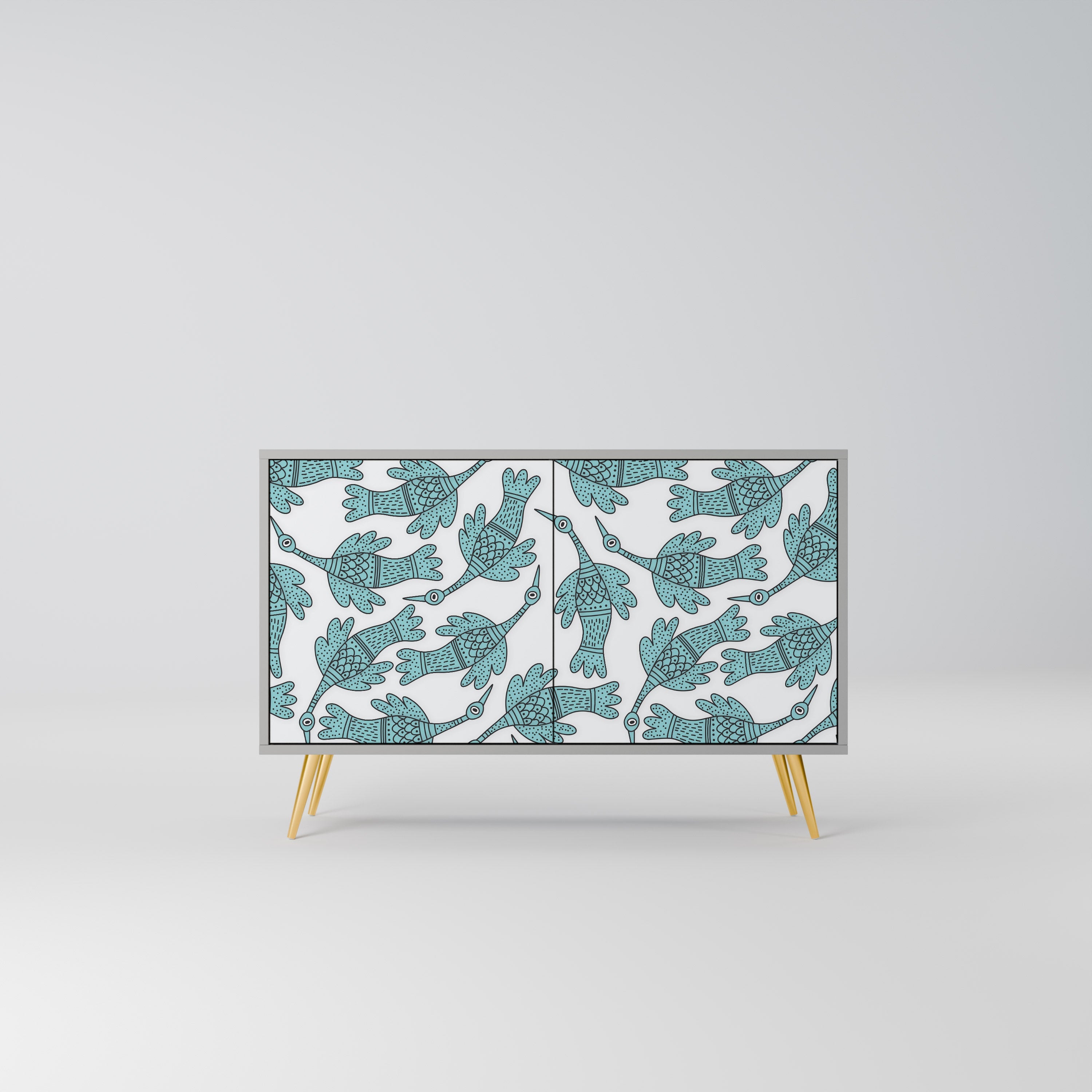 WATERSPOUT SONGIBIRD Sideboard mit 2 Türen in Grau