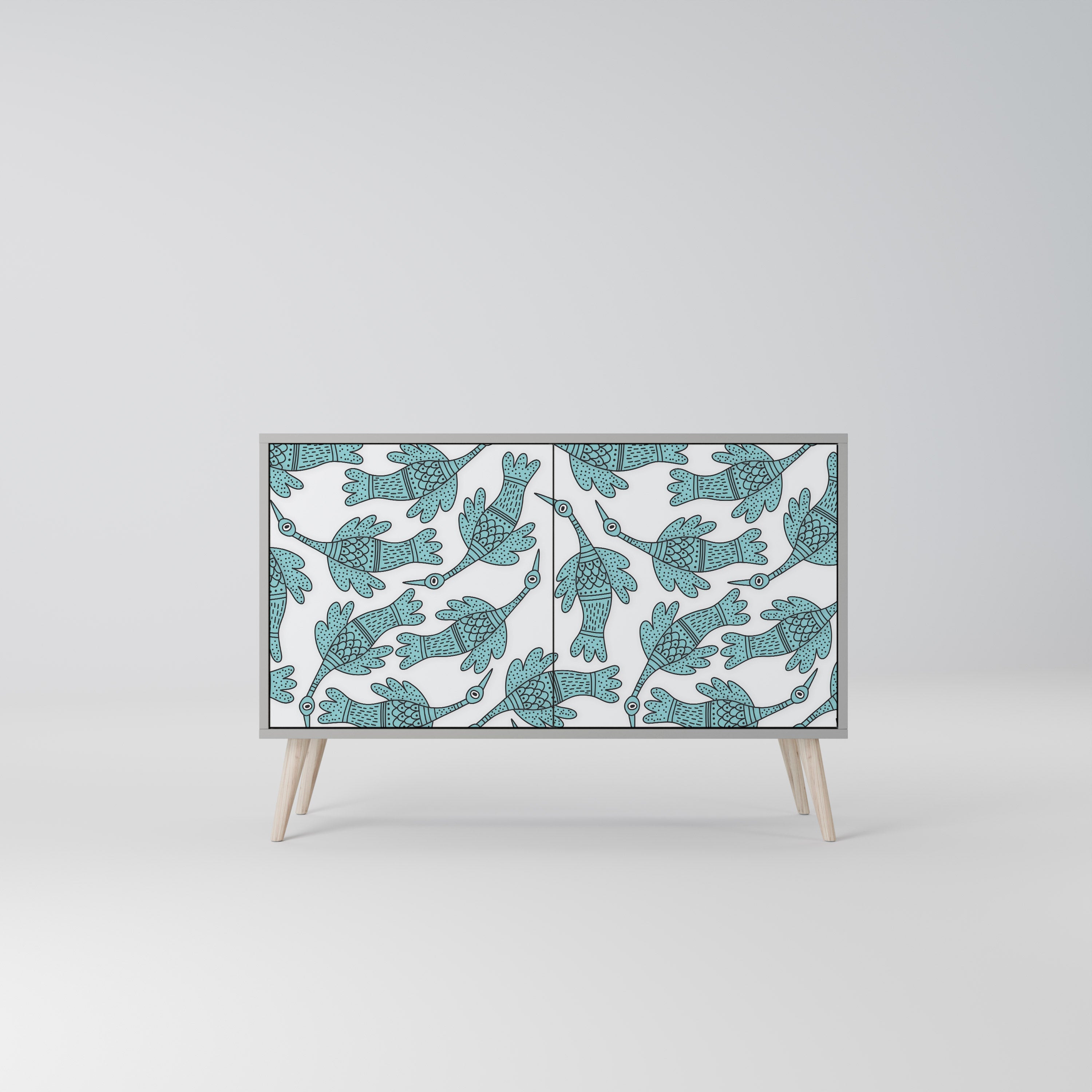 WATERSPOUT SONGIBIRD Sideboard mit 2 Türen in Grau