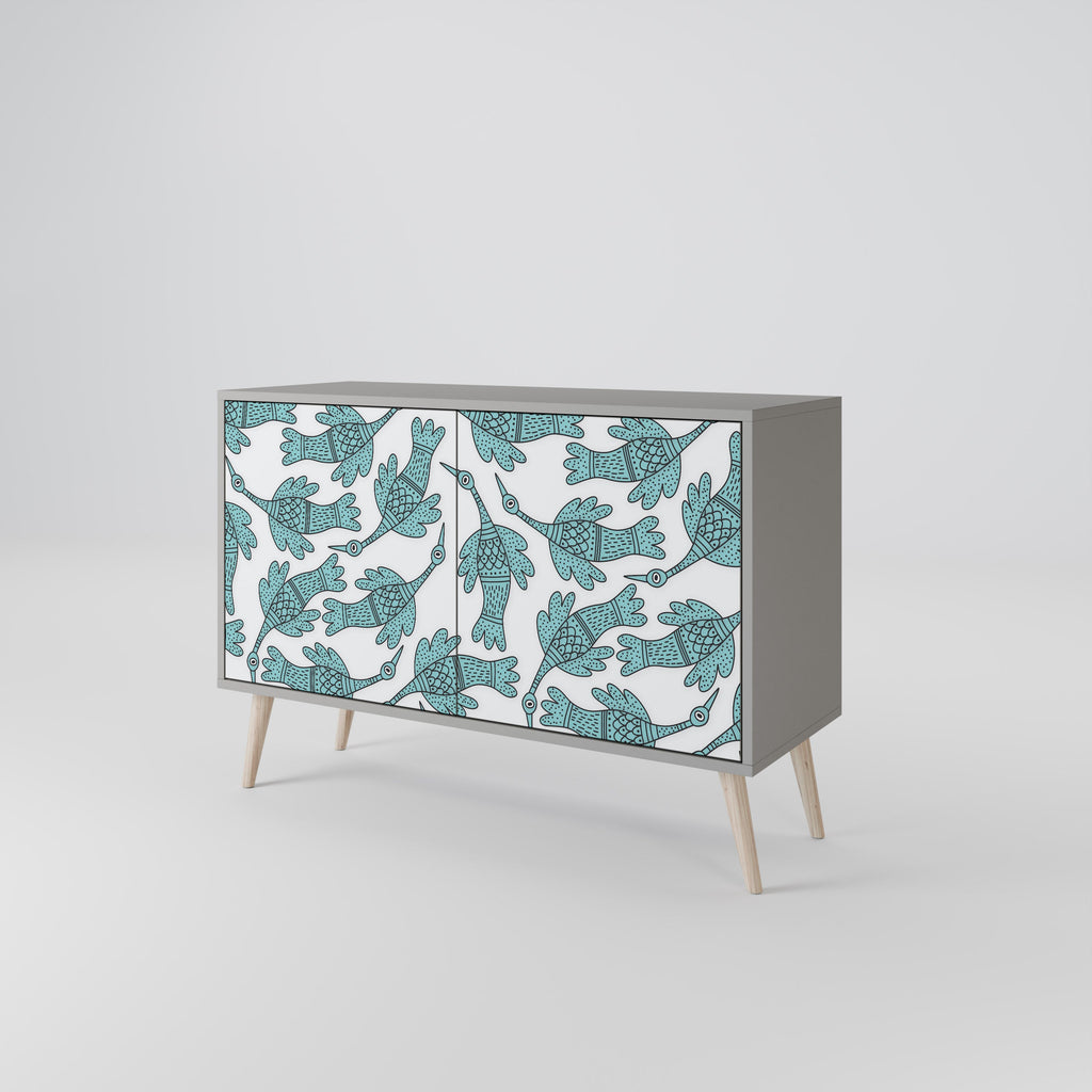 WATERSPOUT SONGIBIRD Sideboard mit 2 Türen in Grau