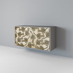 ALMONDINE SONGBIRD Sideboard mit 2 Türen in Grau