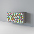 INDIAN FISH Sideboard mit 2 Türen in Grau