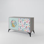 COLORFUL ALPACAS Sideboard mit 2 Türen in Grau