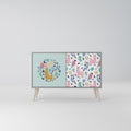 COLORFUL ALPACAS Sideboard mit 2 Türen in Grau